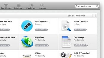 Mac App Store 中针对扩展名搜索应用 www.67xuexi.com
