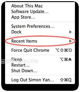 OS X 系统修改系统默认保存的最近文档数量 www.67xuexi.com